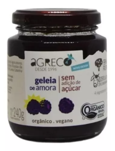 Geléia de morango s/açúcar orgânica Biosou -240g (tem 2un)